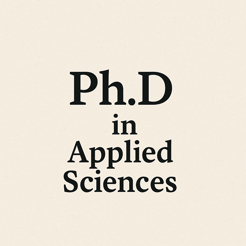PhD in Applied Sciences thumbnail