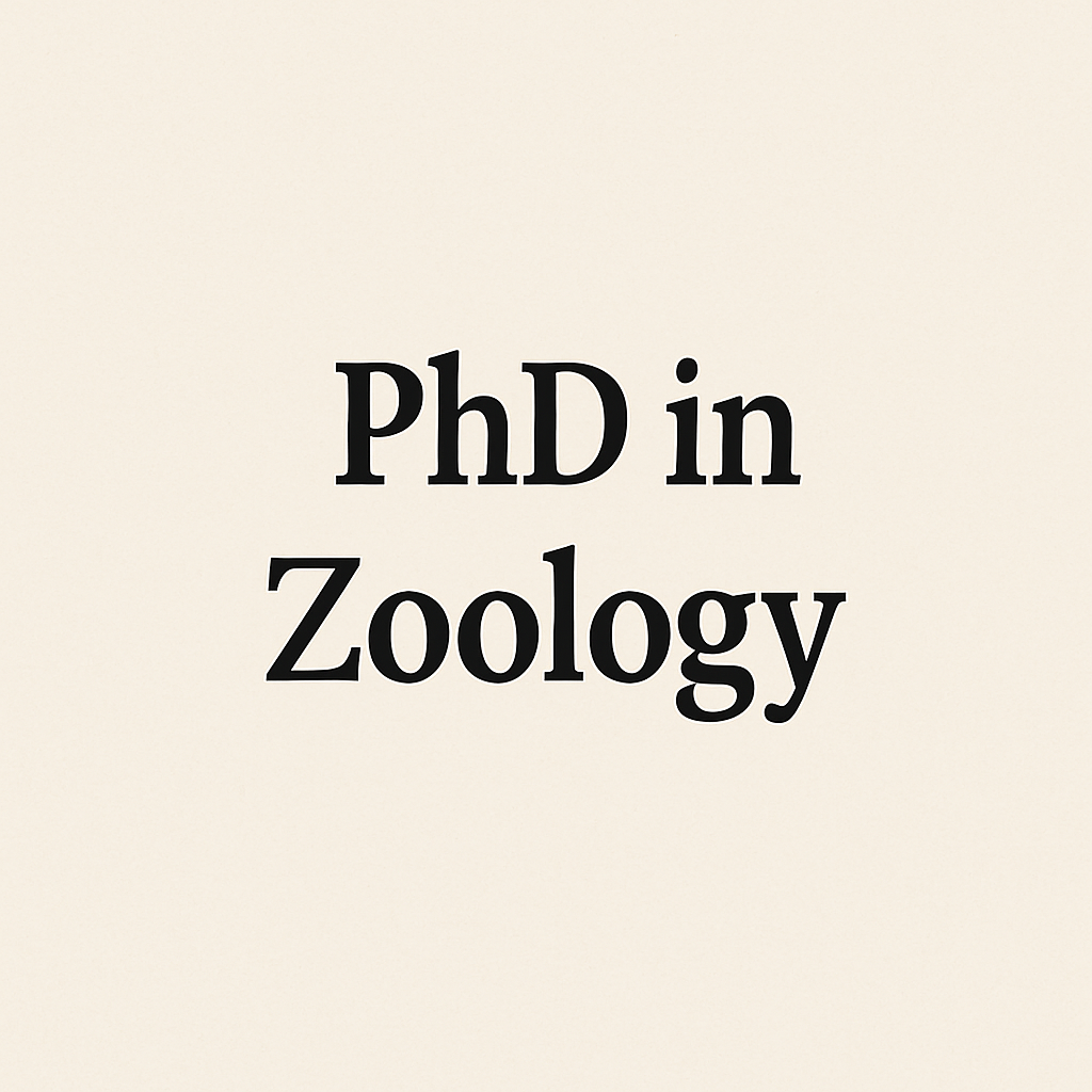 PhD in Zoology thumbnail